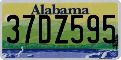 AL license plate 37DZ595