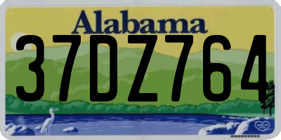 AL license plate 37DZ764