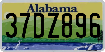 AL license plate 37DZ896