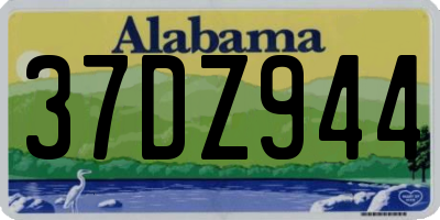 AL license plate 37DZ944