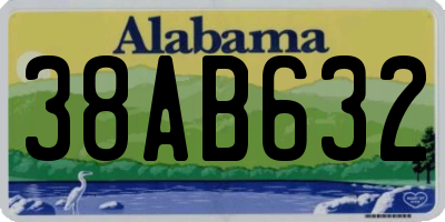 AL license plate 38AB632