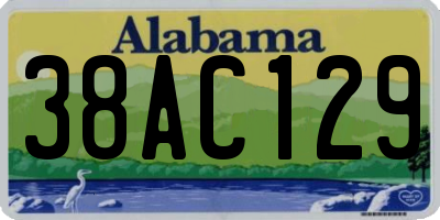 AL license plate 38AC129