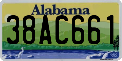 AL license plate 38AC661