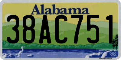 AL license plate 38AC751