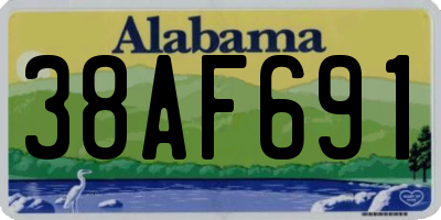 AL license plate 38AF691