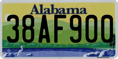 AL license plate 38AF900