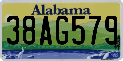 AL license plate 38AG579