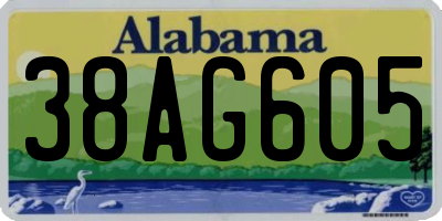 AL license plate 38AG605