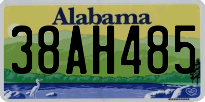 AL license plate 38AH485