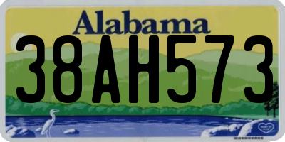 AL license plate 38AH573