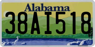 AL license plate 38AI518