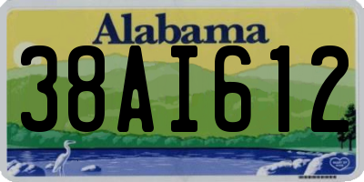 AL license plate 38AI612