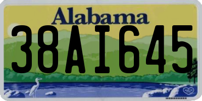 AL license plate 38AI645