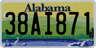 AL license plate 38AI871