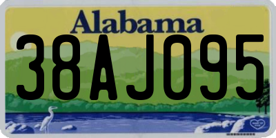 AL license plate 38AJ095