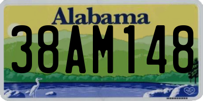 AL license plate 38AM148
