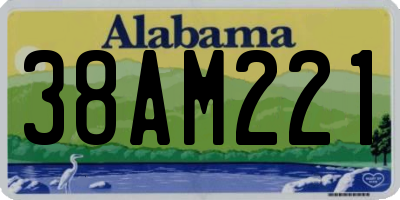 AL license plate 38AM221