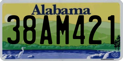AL license plate 38AM421
