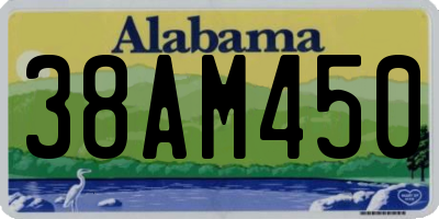 AL license plate 38AM450