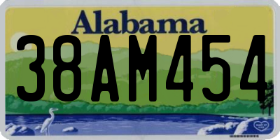 AL license plate 38AM454