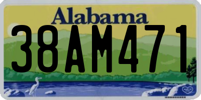 AL license plate 38AM471