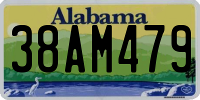 AL license plate 38AM479
