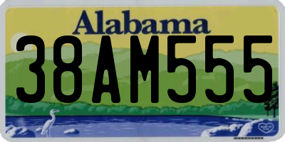 AL license plate 38AM555