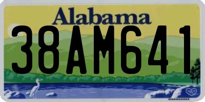 AL license plate 38AM641