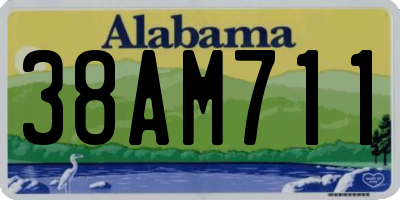 AL license plate 38AM711