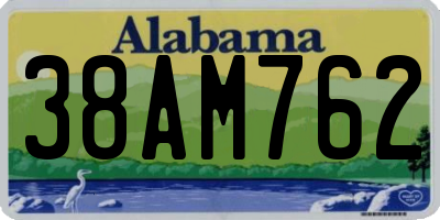 AL license plate 38AM762