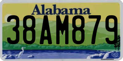 AL license plate 38AM879