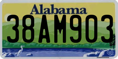 AL license plate 38AM903