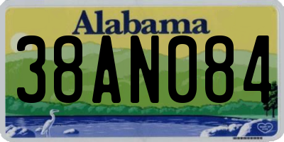 AL license plate 38AN084