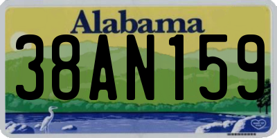 AL license plate 38AN159
