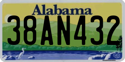 AL license plate 38AN432