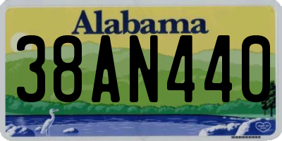 AL license plate 38AN440