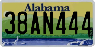 AL license plate 38AN444