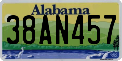 AL license plate 38AN457