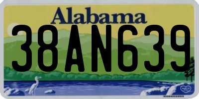 AL license plate 38AN639