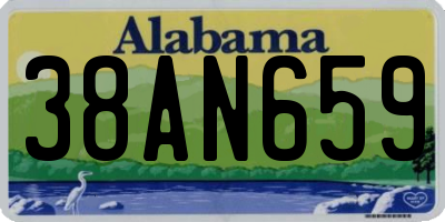 AL license plate 38AN659