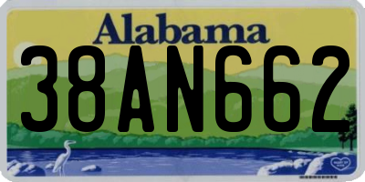 AL license plate 38AN662