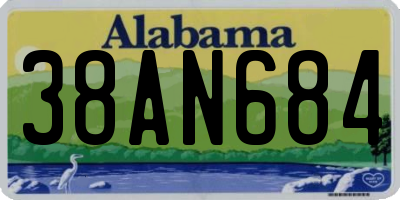 AL license plate 38AN684