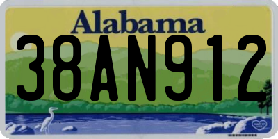 AL license plate 38AN912