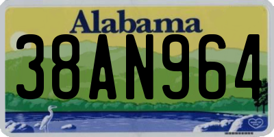 AL license plate 38AN964