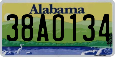 AL license plate 38AO134