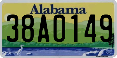 AL license plate 38AO149