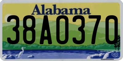 AL license plate 38AO370