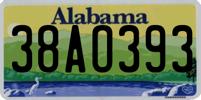 AL license plate 38AO393