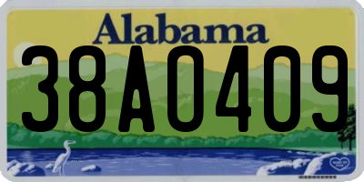 AL license plate 38AO409
