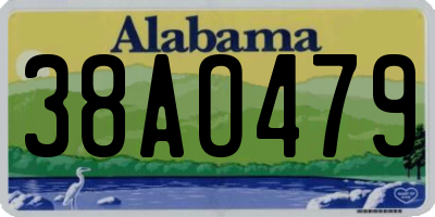 AL license plate 38AO479